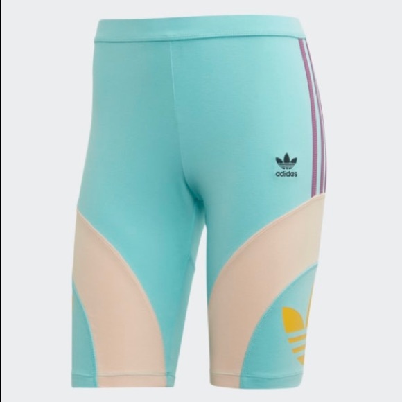adidas Pants - Adidas blue cycling shorts